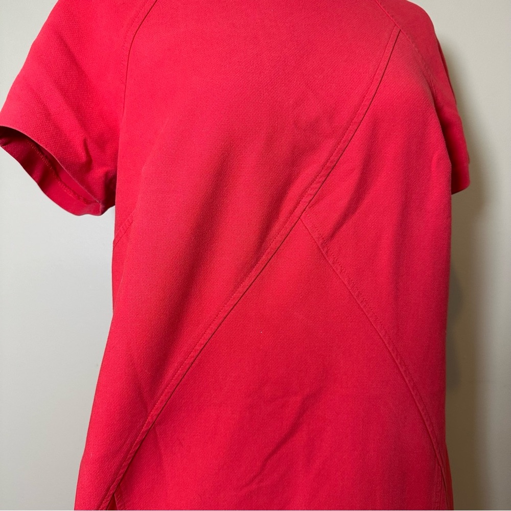 Shoshanna Very Flattering Red Sheath Dress with Seam Details - Size 12 - Picture 5 of 11